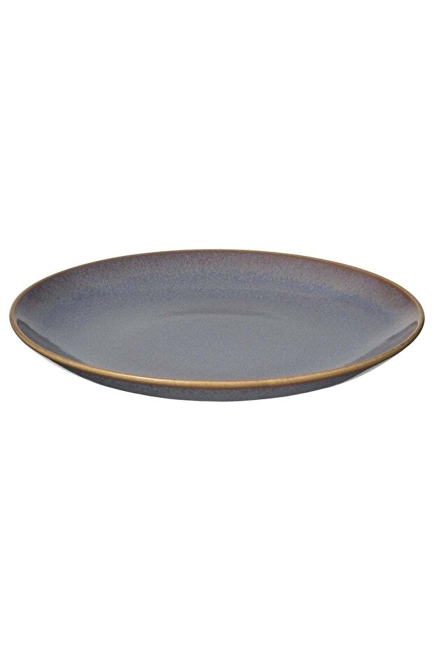 Lilac Stoneware Side Plate with Reactive Glaze, 20 cm