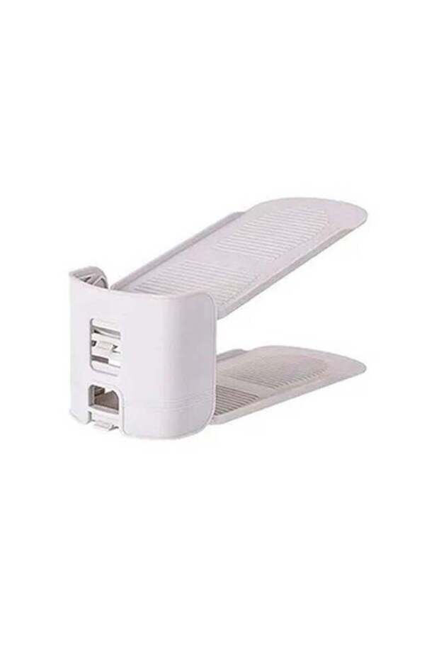Adjustable Shoe Rack Drying Organizer Grey 25.5x9.7cm