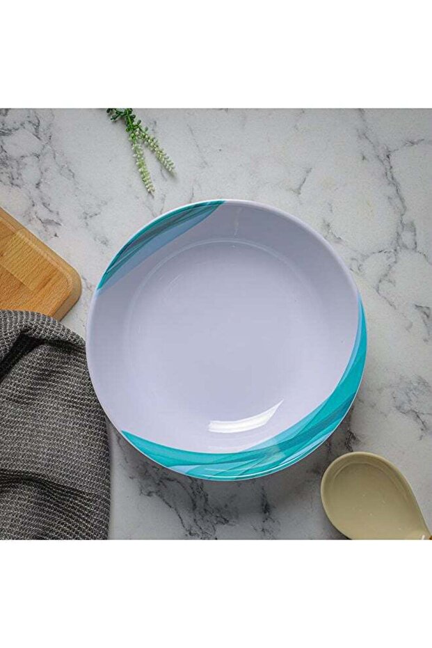 Royalford 8.5 Inch Melamine Serving Bowl | Super Rays, Portable, Lightweight, Breakfast Cereal Dess