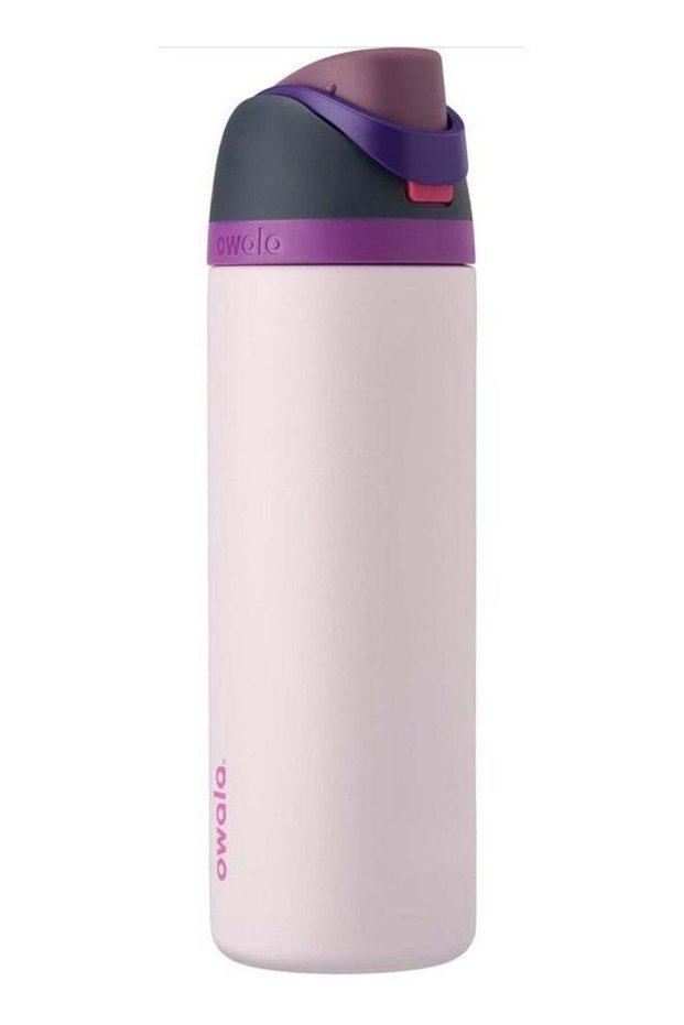 FreeSip Insulated Stainless Steel Water Bottle With Straw For Sports Travel And School BPA Free Sports Water Bottle(Pink 32OZ)