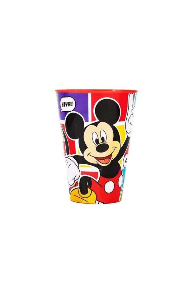 Stor Mickey Mouse Easy Tumbler for Kids, 430ml – BPA-Free Plastic Leakproof Open-Top Drinking Cup with Cheerful Character Print, Lightweight Durable School, Travel & Outdoor Cup, 6.5 x 6.5 x 18.5cm,