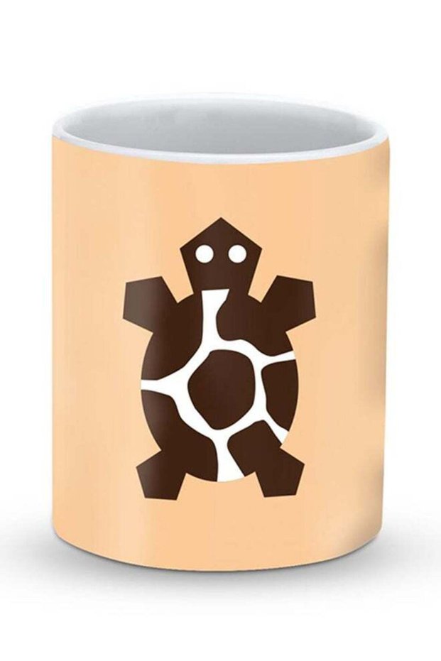 Premium Tribal Turtle Designer Mug Brown/Beige