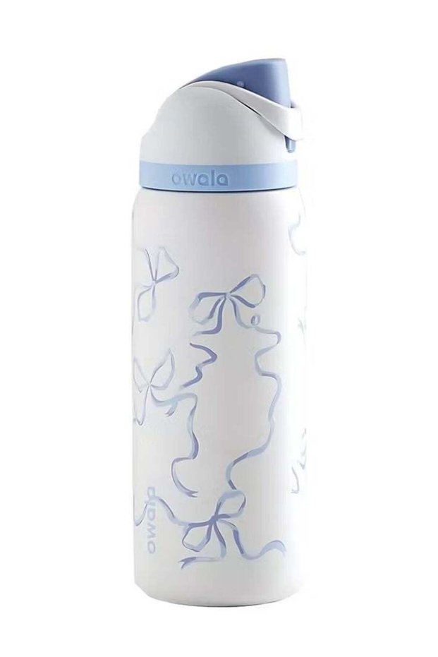 Owala Insulated Stainless Steel Water Bottle with Straw for Sports and Travel, 32-Ounce Blue Ribbon 32 OZ