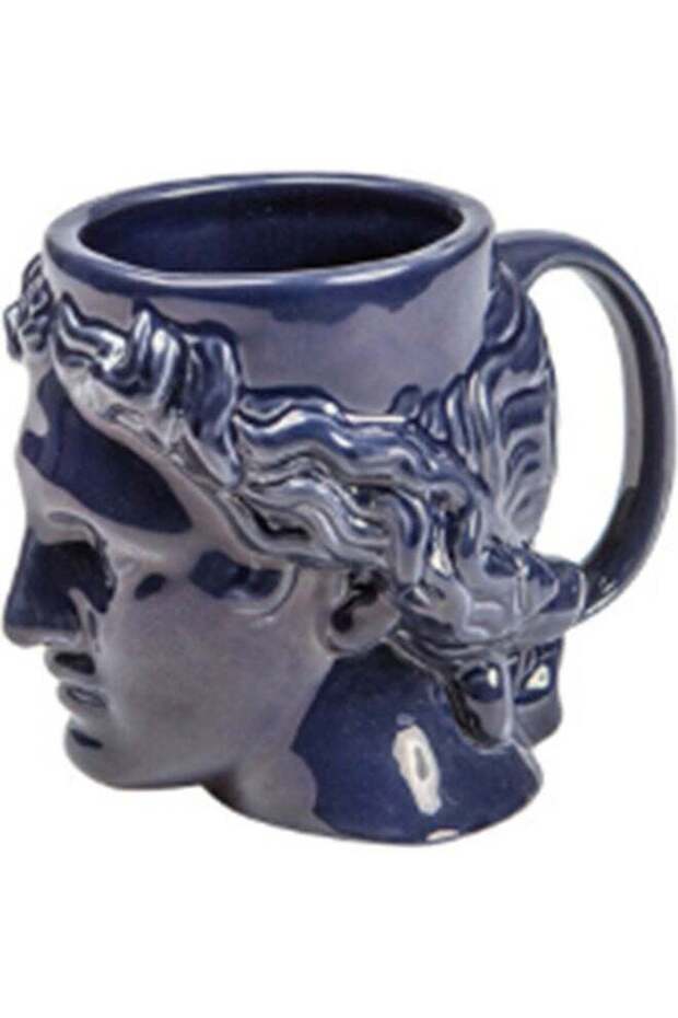 Roman Sculpture Coffee Mug blue