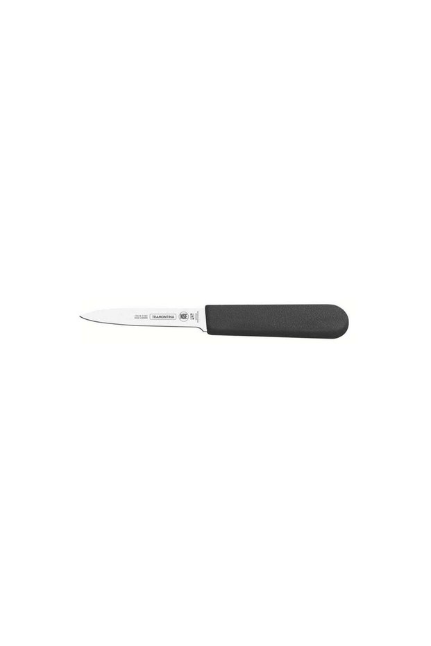 Tramontina Professional 3 Inches Paring Knife with Stainless Steel Blade and Black Polypropylene Handle with Antimicrobial Protection