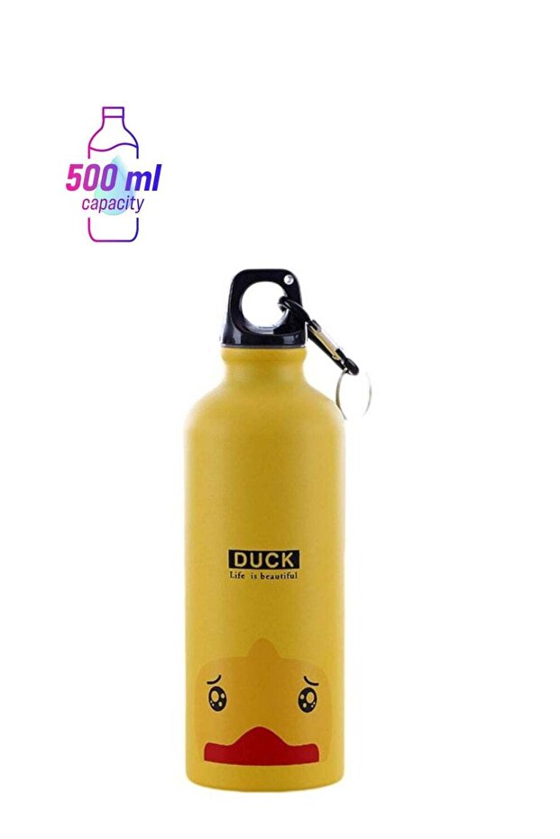 Cartoon Animal Water Bottle Yellow/Black/Red 500ml