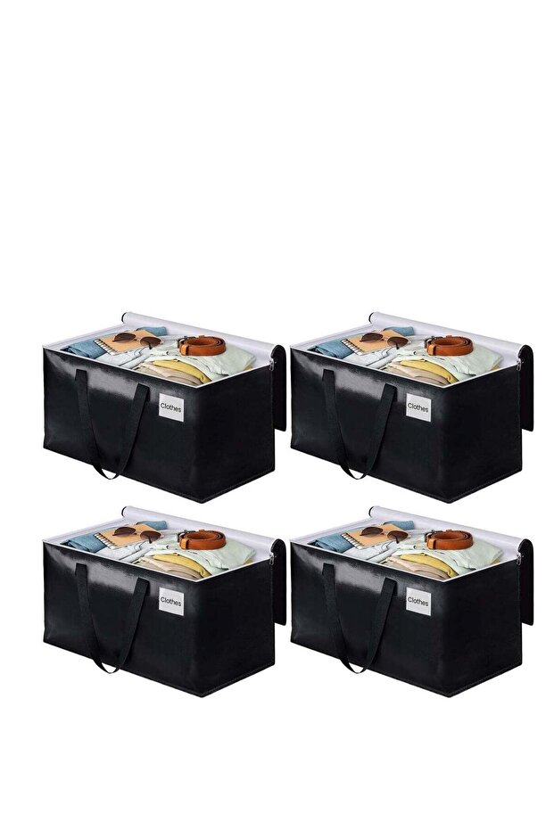 Collapsible Moving Bags - Heavy Duty Extra Large Moving Bags with Zippers and Handles, Space Saving Packing Totes for Moving Supplies Storage,Fold Flat, Alternative to Box and Bin