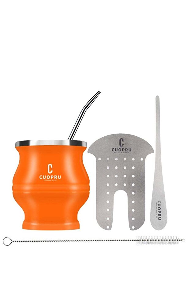 CUOPRU Yerba Mate Cup Set with Bombilla(Straw), Tea Filter
