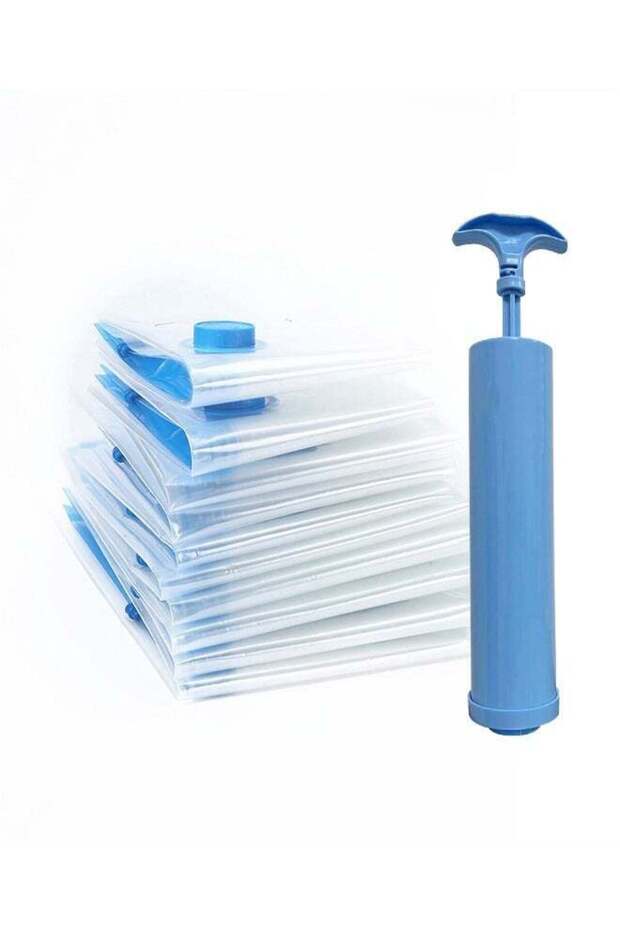 Vacuum Storage Bag With Suction Pump Set
