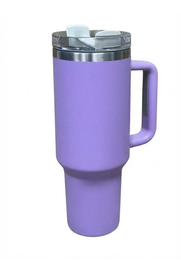 H2.0 Flow State Stainless Steel Tumbler with Handle and Straw Lid Insulated Reusable Cup for Water, Coffee, Smoothies & More, Travel Mug, Cupholder Friendly 40 oz