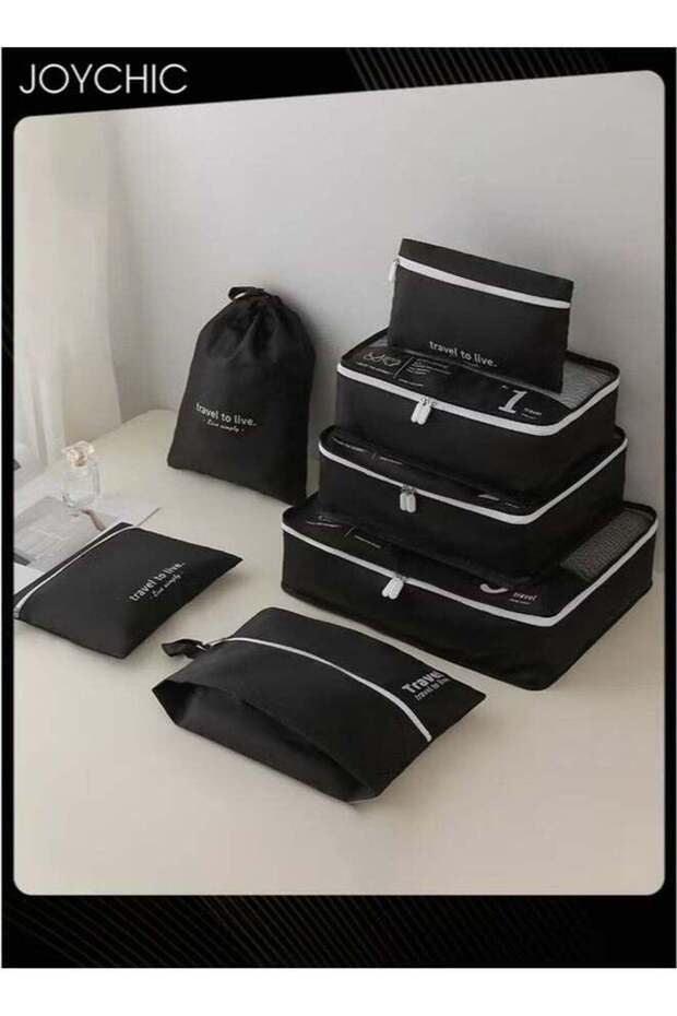 7 Pcs packing cubes for suitcases Travel Cubes Packing Suitcase Organizer Bags Set Lightweight Essential Bag with Large Toiletries Clothes Shoes