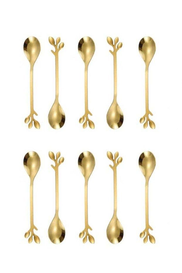 10 PCS Stainless Steel Coffee Spoon Set