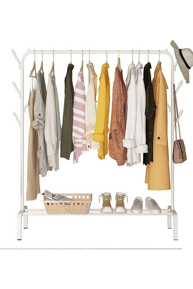 Clothes Rack Assemble Large Capacity Portable Home Storage