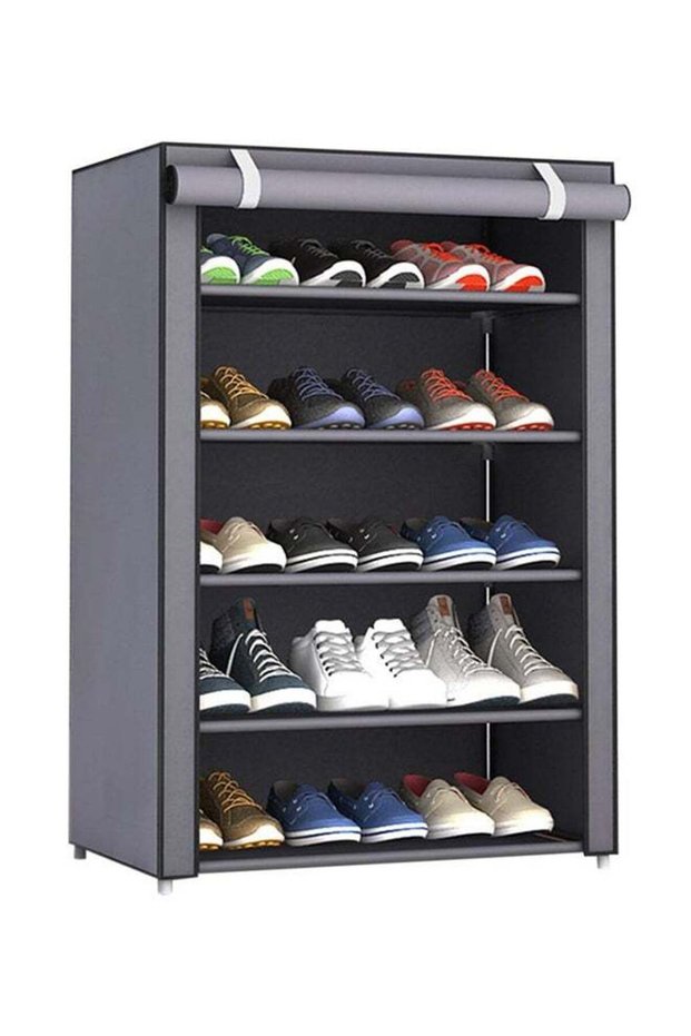 Shoes Organizer Rack Grey 90x60x30cm