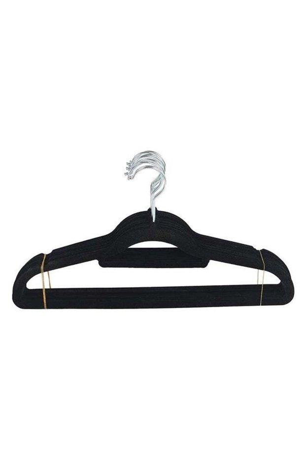30-Piece Non Slip Cloth Hangers Set Black 22.5 x 41cm
