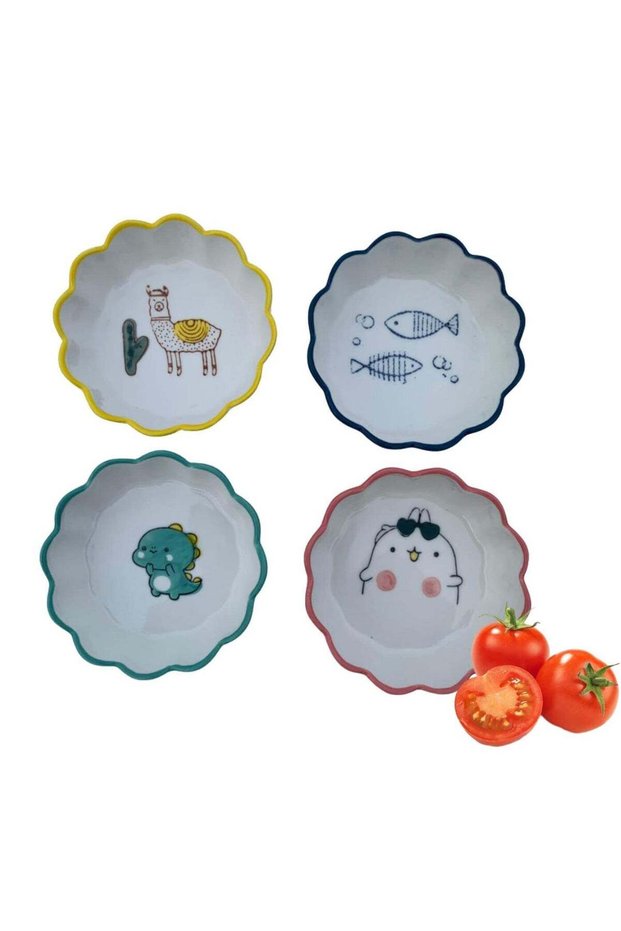 Ceramic Dipping Bowls Set - 2 oz Ramekins for Sauces - Condiment Cups for Side Dishes - Soy Sauce D