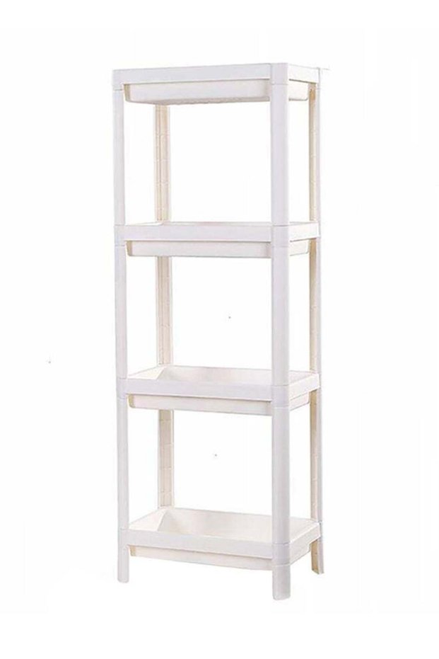 4-Layer Multipurpose Shelf With Kitchen Rack White 100cm