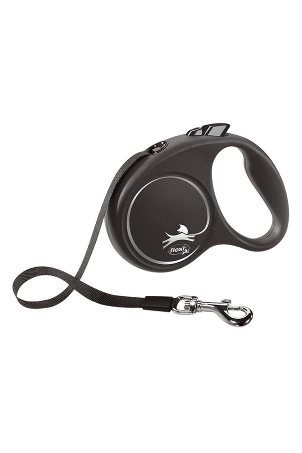 Black Design S Size Black 5Mt Stripe Leash