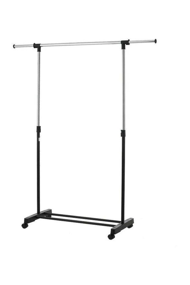 Rolling Garment Rack Black/Silver