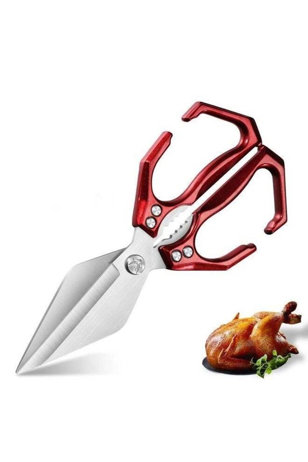 Multifunctional Heavy-Duty Kitchen Shears, Stainless Steel Kitchen Scissors for Food, Poultry Shears for Handling Meat and Vegetables