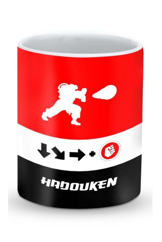 Premium Hadouken Designer Mug Black/Red/White