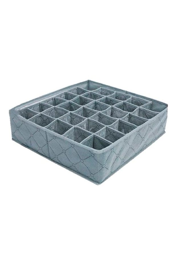 30-Cell Storage Box Grey