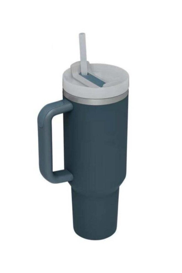 40oz Water Bottle Vacuum Tumbler with Straw Stainless Steel Coffee Mug