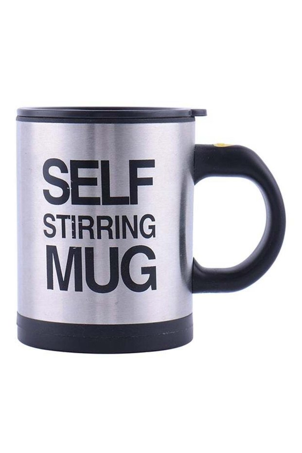 Automatic Self Stirring Mug Black/Silver 350ml