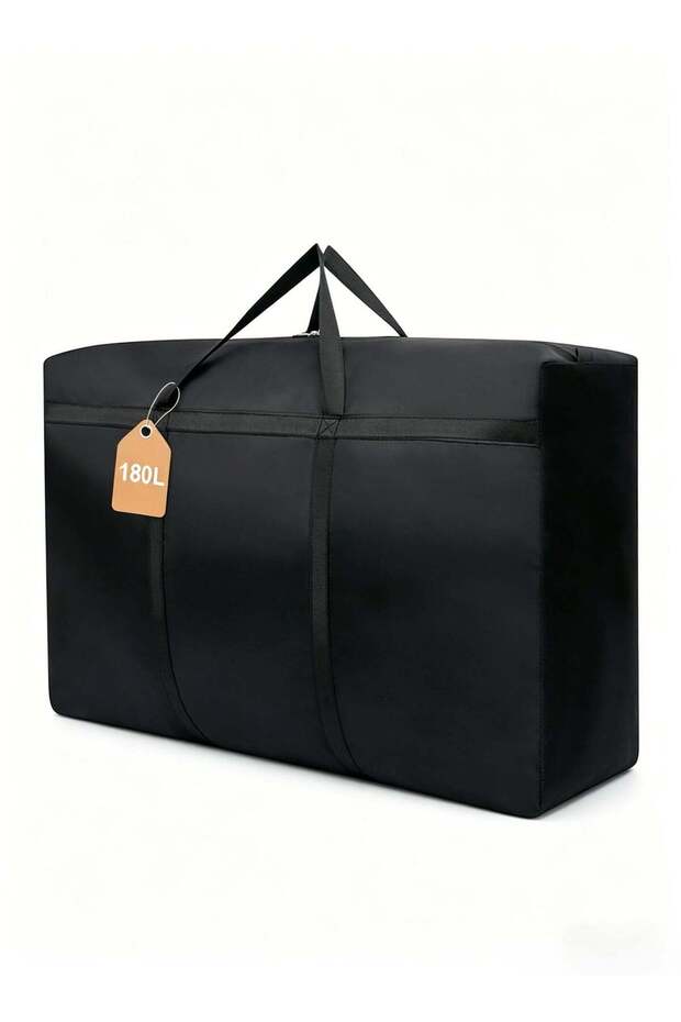 180L Extra-Large Moving Bag, Heavy-Duty Foldable Waterproof Storage Bag with Reinforced Handles and Durable Zipper, Suitable for Organizing Clothes, Bedding, and Travel Moving Storage
