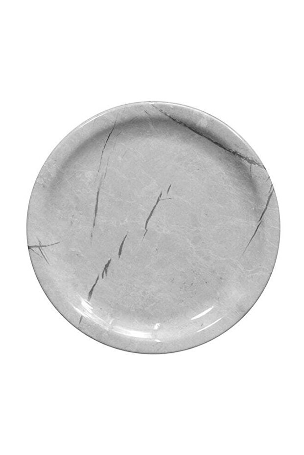 Round Dinner Plate Grey 11x18x5cm
