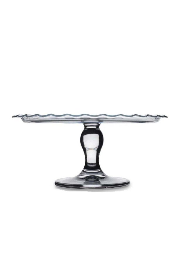 Petite Patisserie Round Footed Glass Serving Plate, 264 Mm Diameter, 121 Mm Height