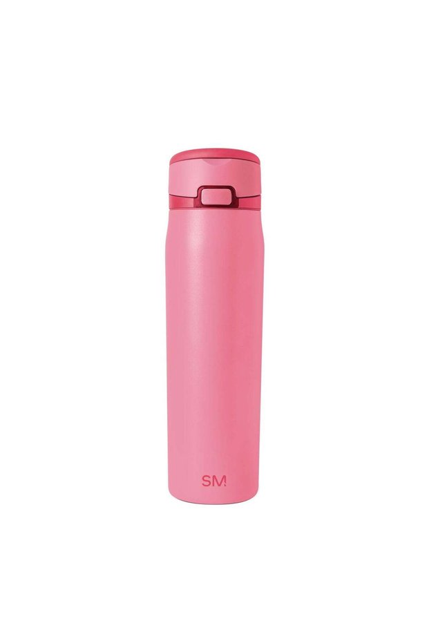 Mesa Loop Water Bottle with Straw | 24oz Cup Holder Friendly Insulated Stainless Steel Bottles for Travel, Sports and School | Velvet Pink