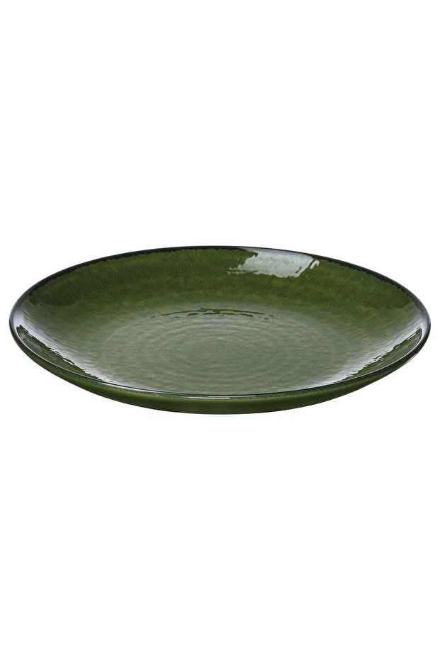 Side Plate, Glossy Stoneware, Forest Green, 20 cm