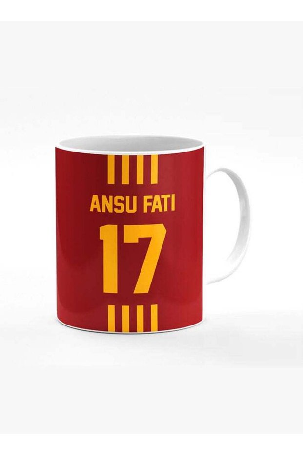 Designer Printed Coffee Mug with Heavy Duty Handle 11oz Ceramic Personalised Gift Mugs Cup [Microwave Safe & Dishwasher Proof] -Football Team - Spain Player Name - Ansu Fati