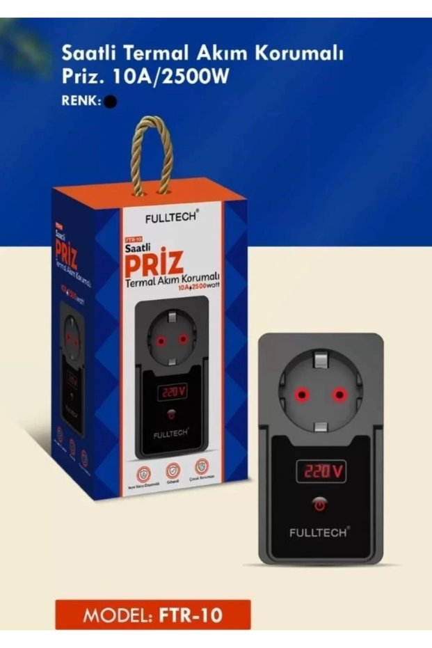 Fulltech ftr-10 smart socket with thermal overload protection 10a/2500w