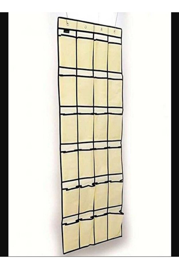 24 Large Mesh Pockets Shoe Organizer Over The Door Shoe Organizer
