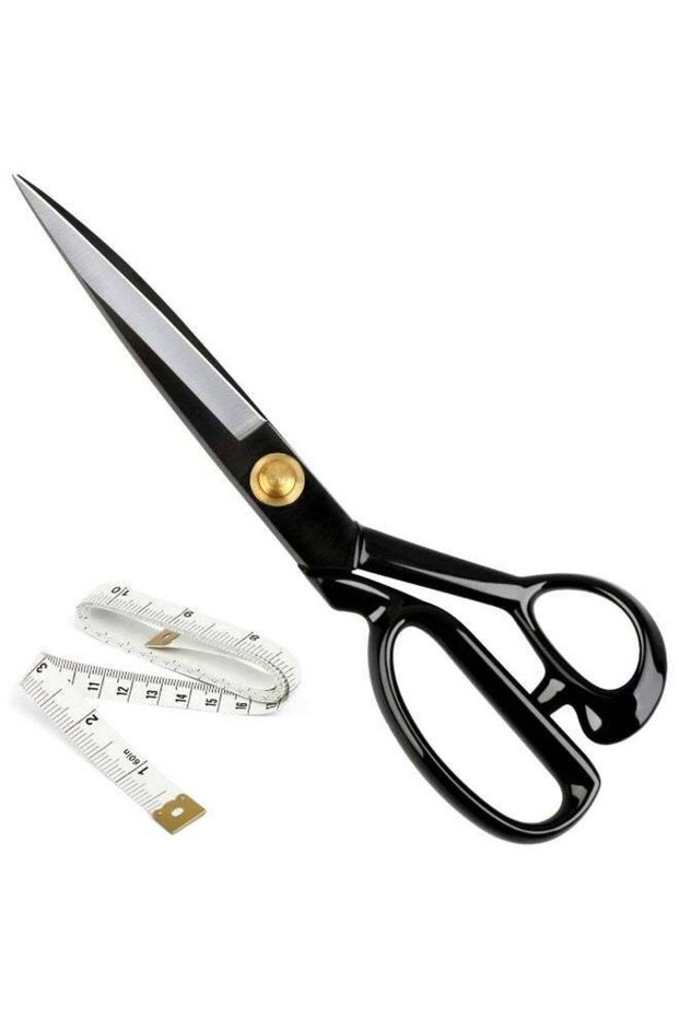 Fabric Scissors Professional 10 inch Heavy Duty Scissors for Leather Sewing Shears for Tailoring Industrial Strength High Carbon Steel Tailor Shears Sharp for Home Office Artists Dressmakers, Black