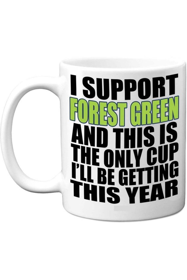 Funny Football Mug Gift for Forest Green Fans - Footy Only Cup - Joke Xmas Birthday Mugs Present Gifts for Son Dad Brother Uncle Colleague Friend Cousin