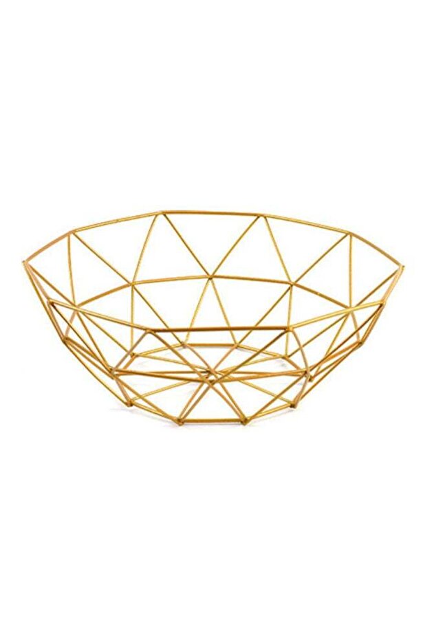 Gold Fruit Serving Basket