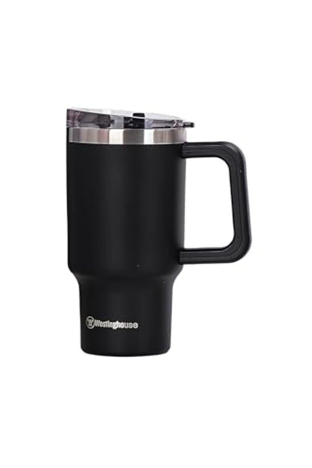 Westinghouse USA 32oz/946ml Double-Wall Stainless Steel Insulated Tumbler | BPA-Free Reusable Cup for Coffee, Water, Iced Tea & More | 6 hrs Hot & 9 hrs Cold | Ideal for Indoor & Outdoor Use | Black