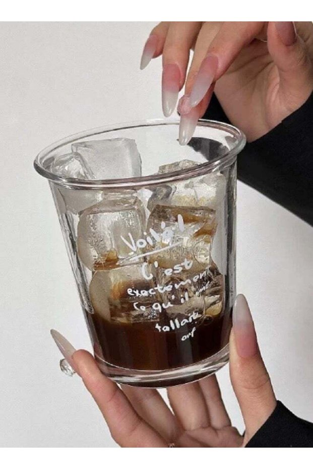 （White words）10.15oz Coffee cup, Ice coffee cup, Water cup, Tea cup, Ins glass