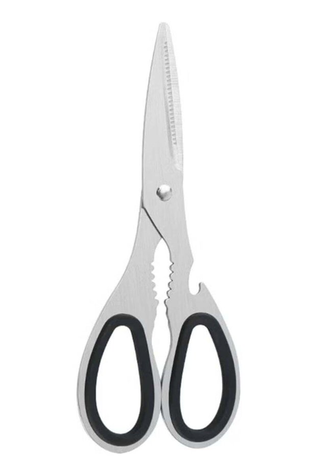 Ordinary All-Steel Kitchen Scissors – Stainless Steel – Silver