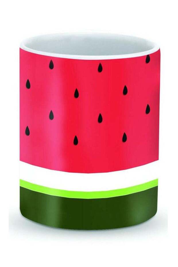 Premium Minimal Watermelon Designer Mug Red/White/Green 325ml