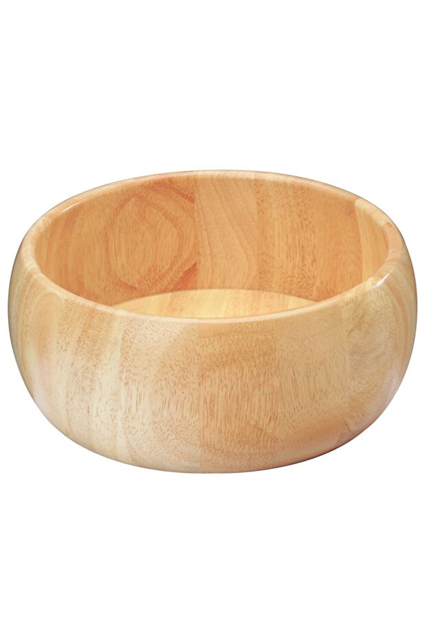 Wooden Round Serving Bowl for Fruits or Salads, 15cm.