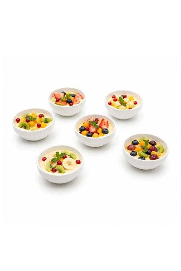 Ceramic Mini Bowl Set 6 Pieces White Microwave & Dishwasher Safe Heat Resistant Ceramic Bowls for S