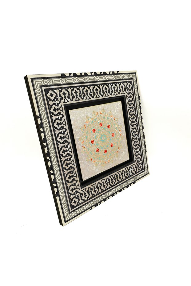 Rumi Pattern Printed Wooden Table