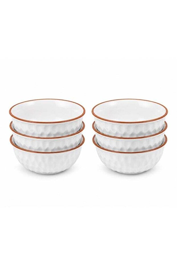 6-Piece Premium Ceramic Dipping Bowl Set – Hammered Texture for Sushi, Soy, and Dips