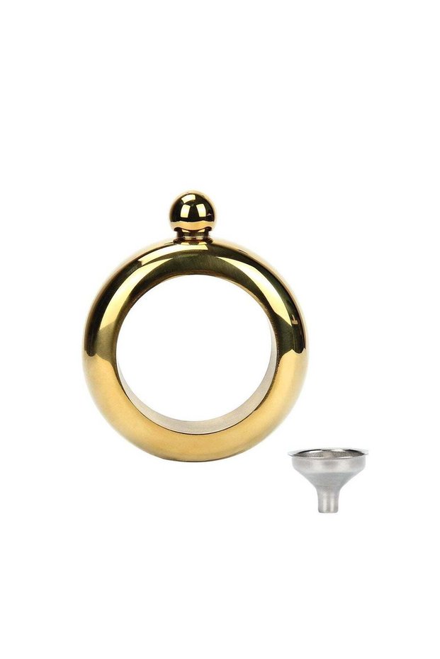 Hip Flask Portable Bangle Hip Flask with Crystal Lid for Men Women 3.5 OZ Wrist Hip Flask for Wine Bangle Bangle Hip Flask Gift Colorful