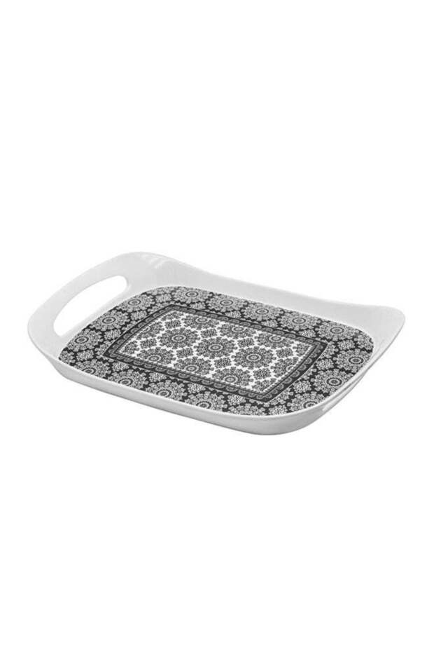Rk Comfort Tray Medium Black Abstract, Dwt1073Bab, 14" X 9.6"