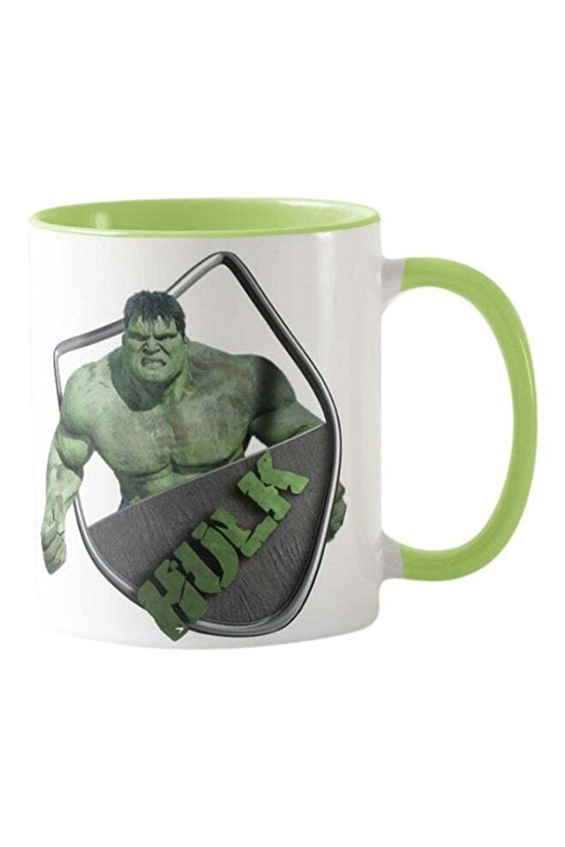 Mug With The Hulk Design White & Green